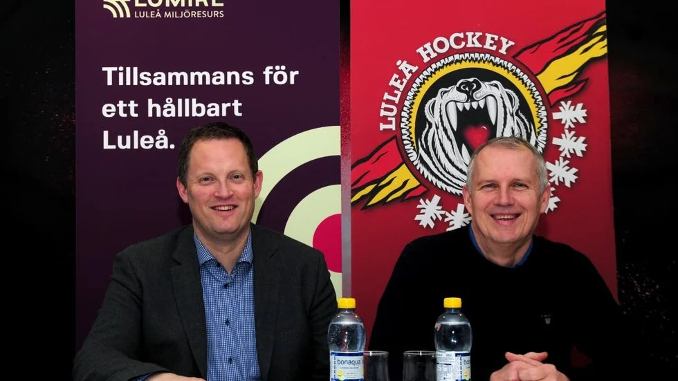 Vd:ar. Erik Öhrling, vd för Lumire, och Stefan Enbom, vd för Luleå Hockey.