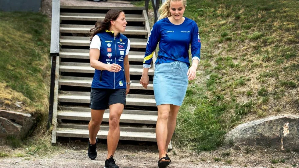 Charlotte Kalla och Stina Nilsson.