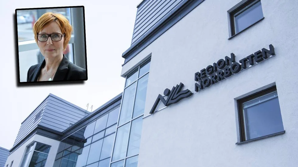 Miljonsmäll på ingång. En ny dom riskerar att slå mot Region Norrbottens kostnader för inhyrd personal. Infälld: Tarja Lepola.
