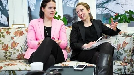 Britta Lindman och Maria Ingelsson.