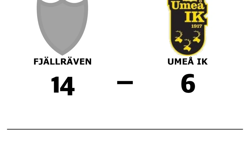 BK Fjällräven vann mot Umeå IK BF