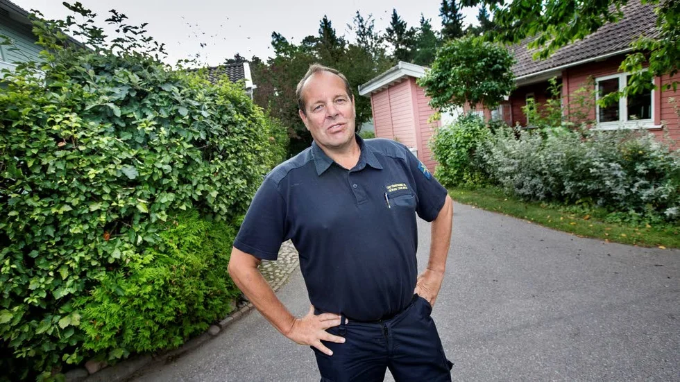 Göran Karlsson på Uppsala brandförsvar.