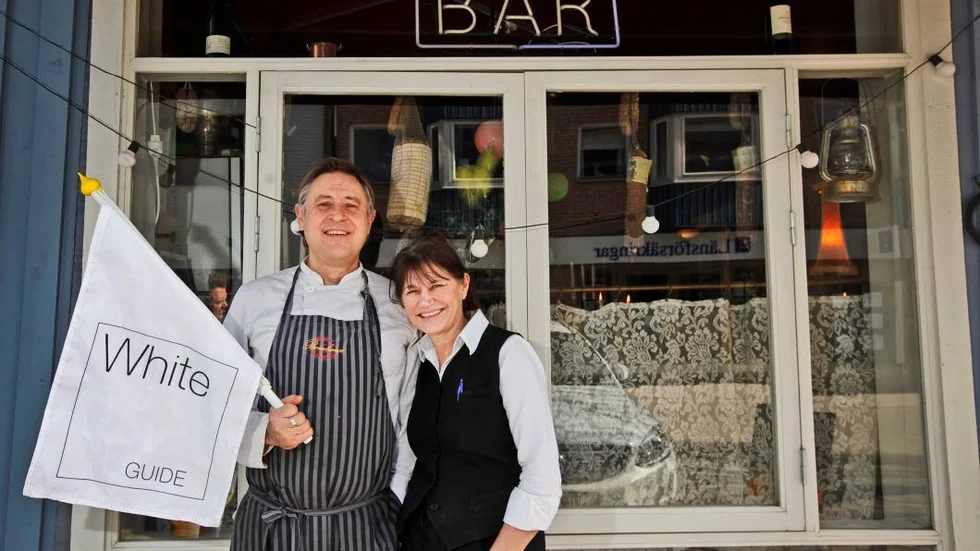 White guide. Krögarparet Johan Beckman och Britt-Marie Edström driver Bistrot Bombance i Enköping.