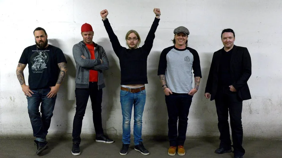 Takida kommer tillvaka till Uppsala.  Från vänster: Tomas Wallin, Mattias Larsson, Kristoffer Söderström, Robert Pettersson och Chris Rehn.