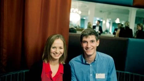 Företagarmässa på Flustret.
Frida Wålinder och Helgi Reymisson
