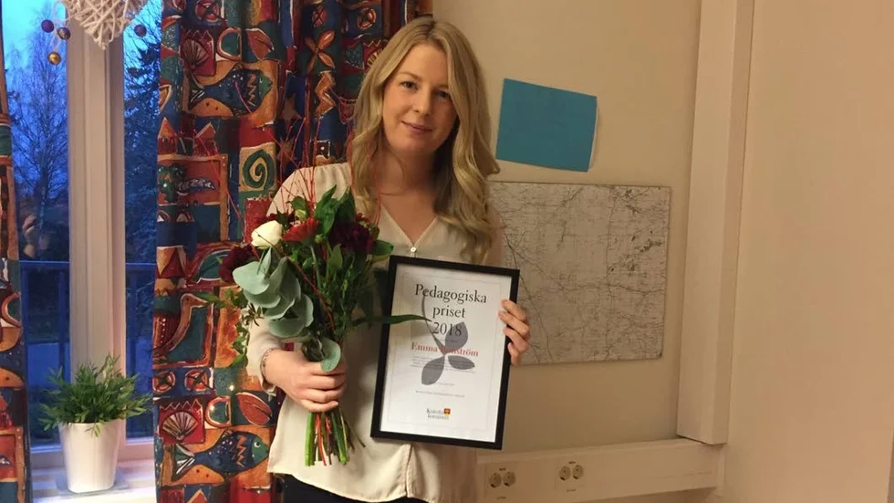 Emma Ronström undervisar på Lagga skola i årskurs F–3.