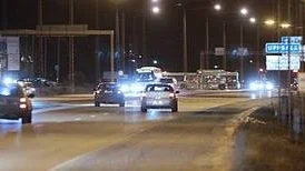 De flesta bilister har kört lugnt, rapporterar polisen. Här ses trafiken på riksväg 55 vid Stenhagen i Uppsala.