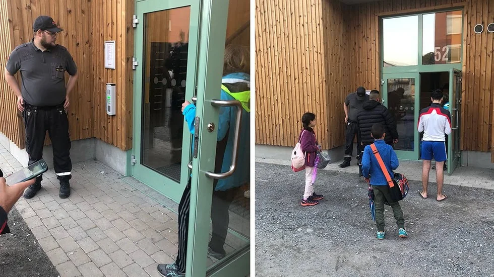 Flera trappuppgångar i byggnaden Skulptören i Gränby fick evakueras på onsdagen.