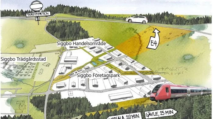 Siggbo, planeringskarta