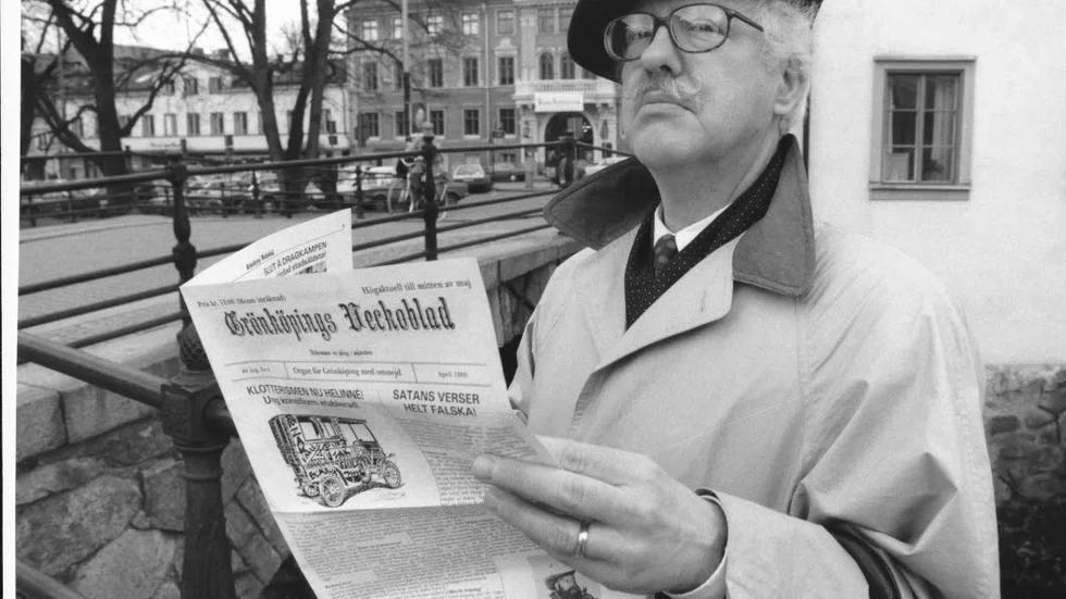 Gunnar Ljusterdal medverkade i Grönköpings Veckoblad i mer än 45 år.