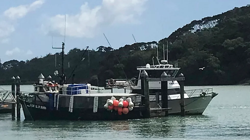 En båt från Enchanter Fishing Charters, samma bolag som den olycksdrabbade båten tillhörde.