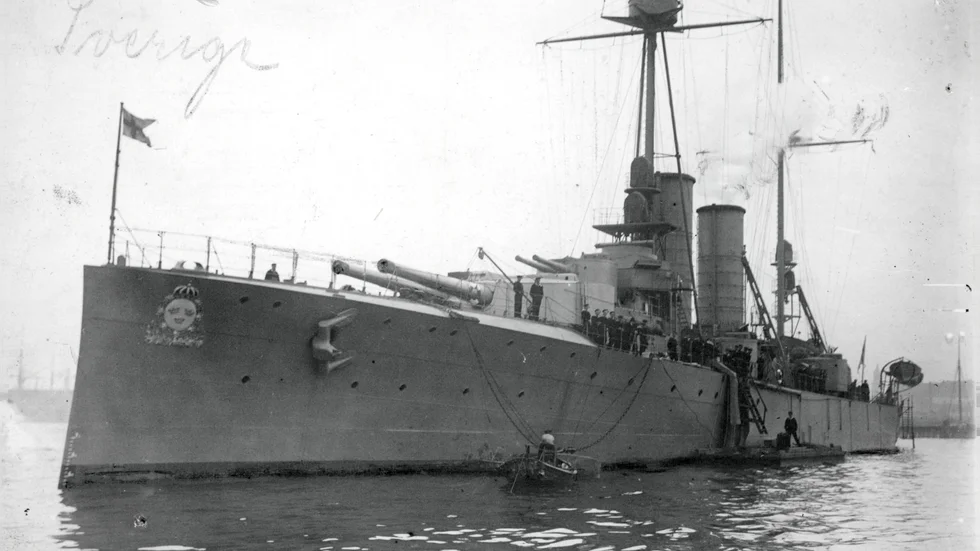 Pansarskeppet Sverige 1915.