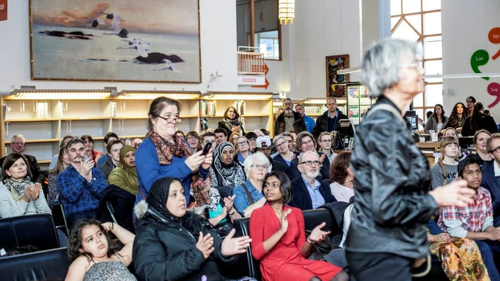 Poesidag. Världspoesidagen firades på Stadsbiblioteket i Uppsala för sjunde året i rad med en dikttävling..