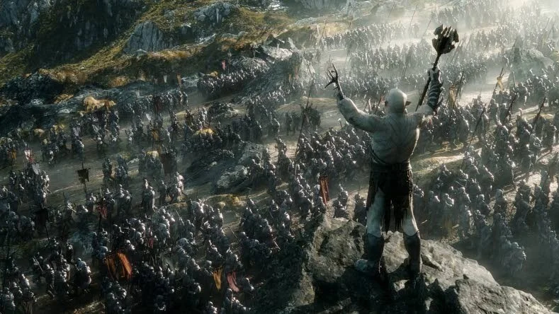 I "Hobbit: Femhäralaget" marscherar Saurons armé mot det guldfyllda berget Erebor.