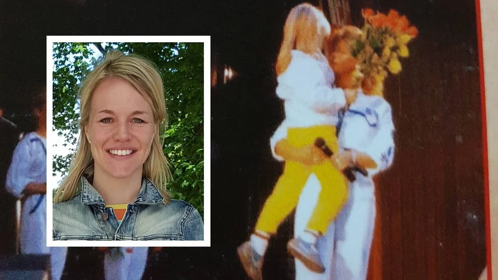 Anna Landsten nu och då. Stora bilden är från sommaren 1984 då hon träffade Carola första gången.
