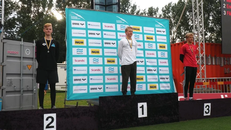 Fina prestationer. Mikael Söderberg tog tillslut hem guldet i 1500 meter frisim på Sum-Sim i Malmö.