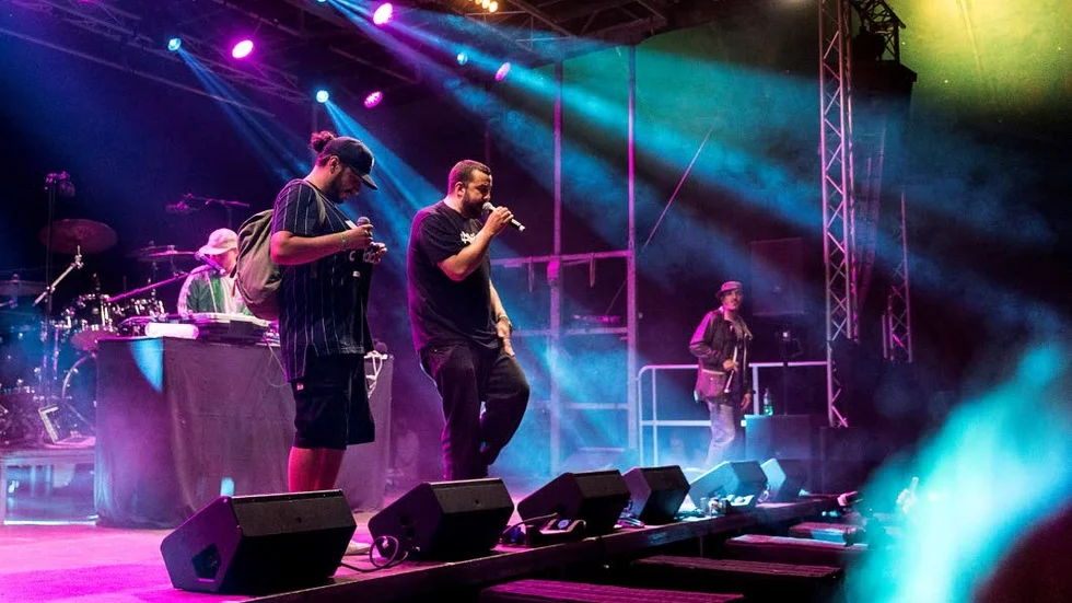 Labyrint var ett av alla lokal band som i lördags uppträdde på Uppsala Reggaefestival.