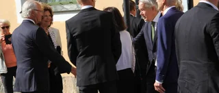 Kungen kom i egen bil till festkonserten i Leufsta