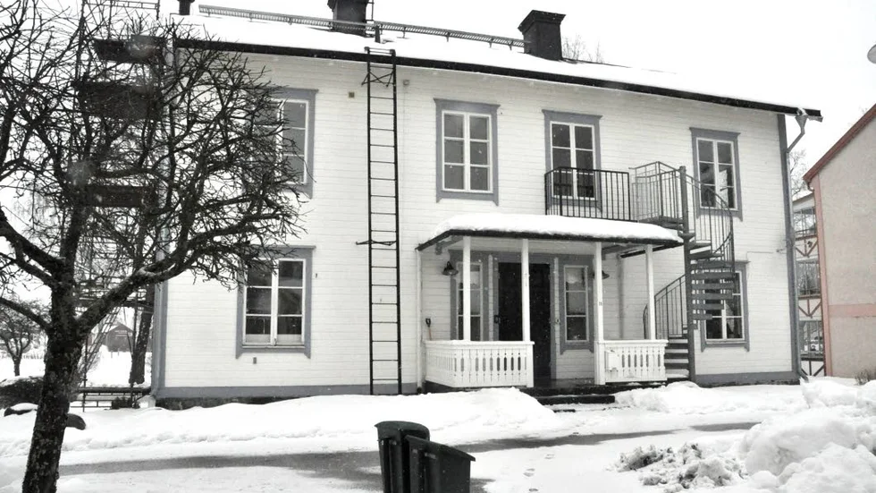 Forslundska villan. Inom kort öppnar restaurang i den vita fastigheten på Stora Nygatan i Östhammar.