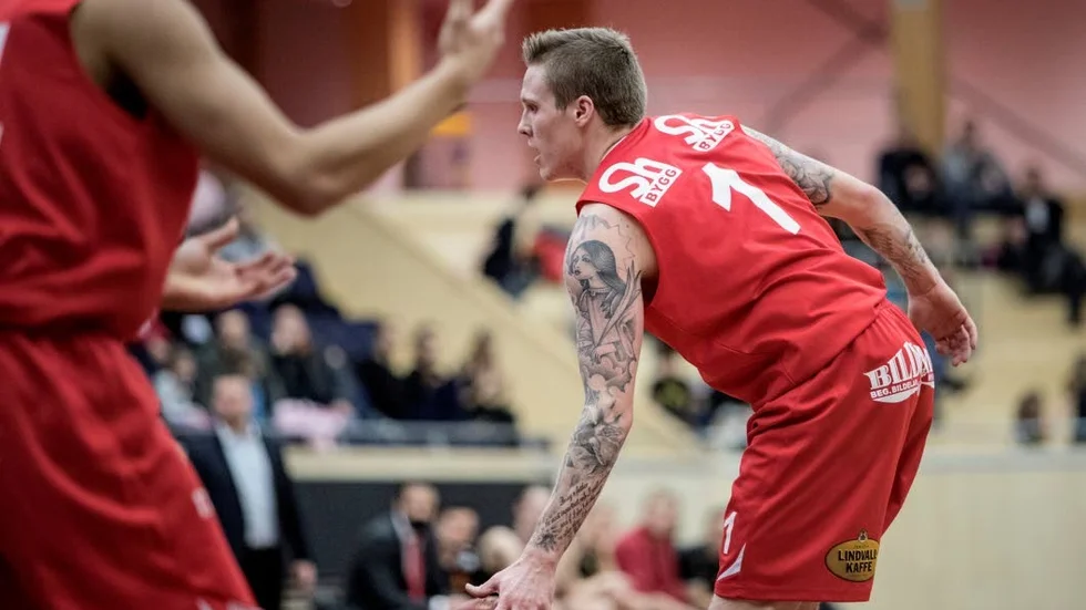 Poängkung. Axel Nordström är ensam spelare i Uppsala Basket som står under kontrakt för nästa säsong.