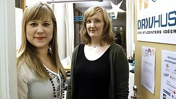 Drivhusets Sara Arons och företagaren Mea Bryntesson.