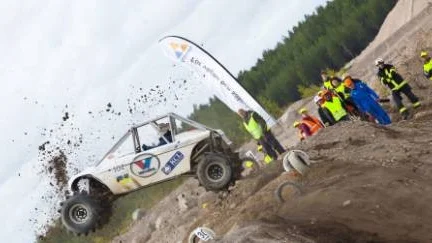 Publiken på Dalboda bjöds på många spektakulära race.