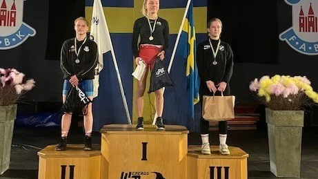 Matilda Jarding tog ett överraskande silver då JSM avgjorde i Falköping i helgen. Atlasbrottaren var ytterst nära ett guld.