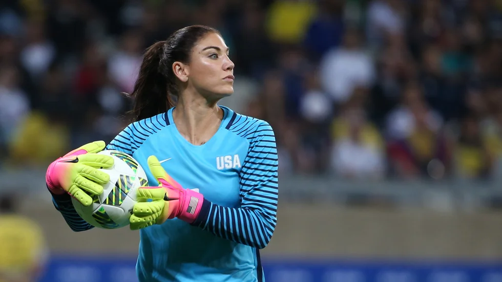 Den amerikanska landslagsmålvakten Hope Solo. Arkivbild.