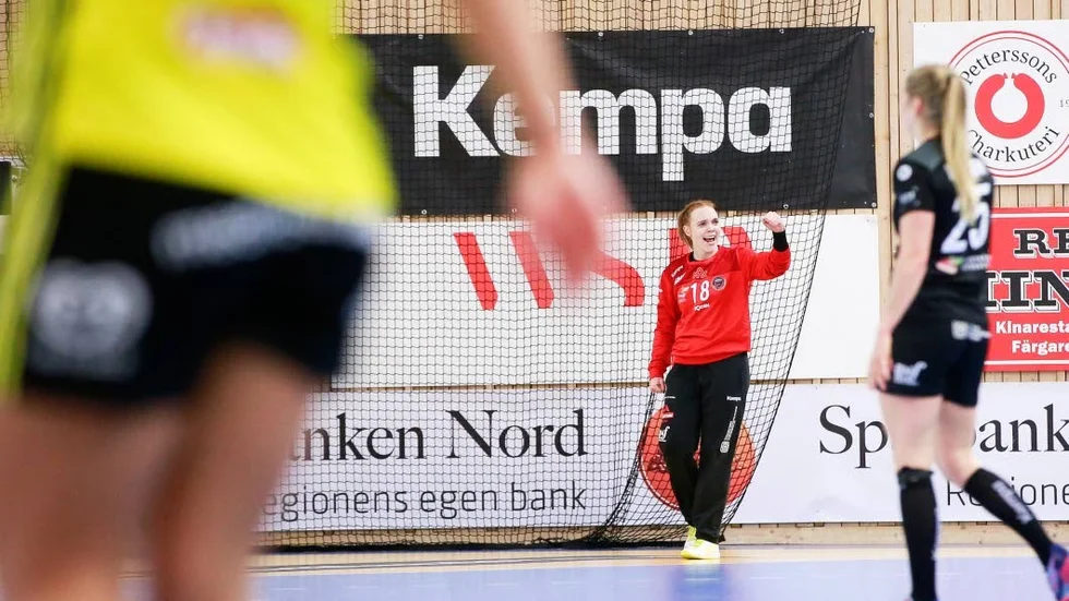Boden Handbolls målvakt Mie Sörensen var nöjd efter matchen mot Lugi.