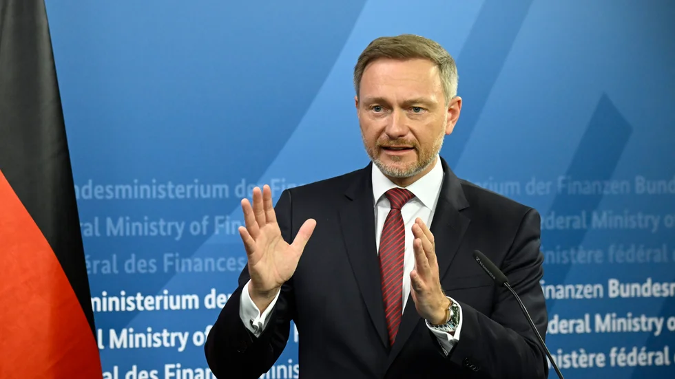 Tysklands finansminister Christian Lindner. Arkivbild.