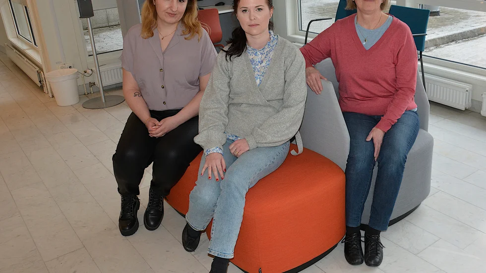 Esma Berg, Disa Kristinsdottir och Ann Sundberg. jobbar tillsammans med flykringsamordningen från kommunens sida.