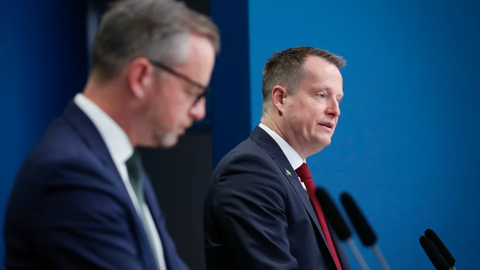 Finansminister Mikael Damberg och integrations- och migrationsminister Anders Ygeman.