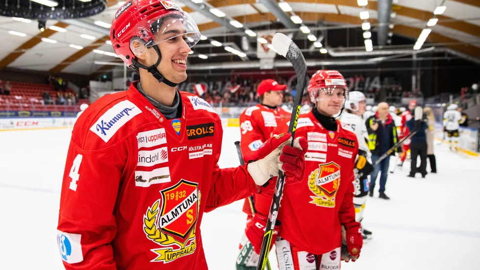 David Karlström är en av spelarna som tvingas lämna Almtuna. Arkivbild.