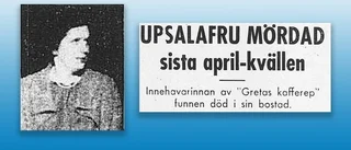 Kaféägarinna ströps med sin egen morgonrock