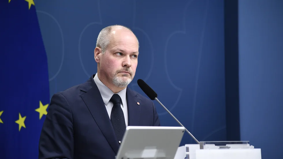 Justitie- och inrikesminister Morgan Johansson (S) presenterar en ny narkotikautredning.
