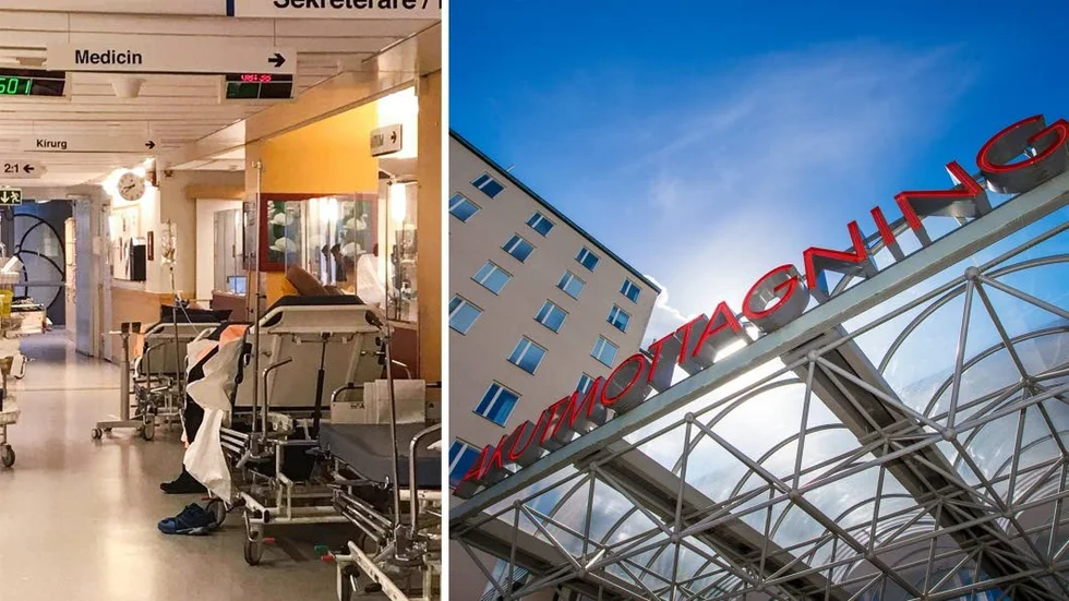 På torsdagsmorgonen låg 24 patienter kvar på akutmottagningen och väntade på en vårdplats. Det är nytt rekord efter en stressig natt för personalen.
