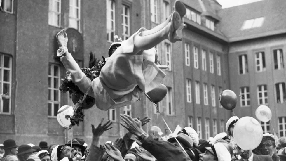 Studentexamen finns inte längre, påpekar Sigge Fagerström. (Bilden tagen 1935.)
