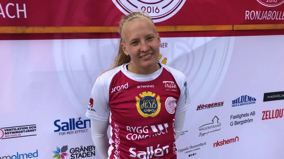 Cassandra Korhonen gjorde båda målen för Uppsala.