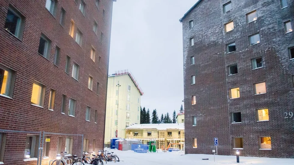 Nybyggen. Lindbäcks har bidragit till många nya bostäder på Porsön. Dessa ligger på Laboratorievägen, alldeles invid universitetet.