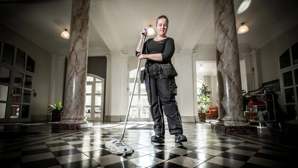 ”Det är kul att se när det blir rent”, säger Lisa Larsson.