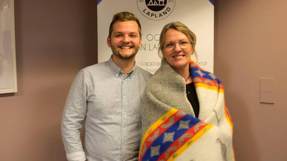 Kristina Emmoth Jouensuu och Adam von Mentzer är projektledare på Team Lapland.