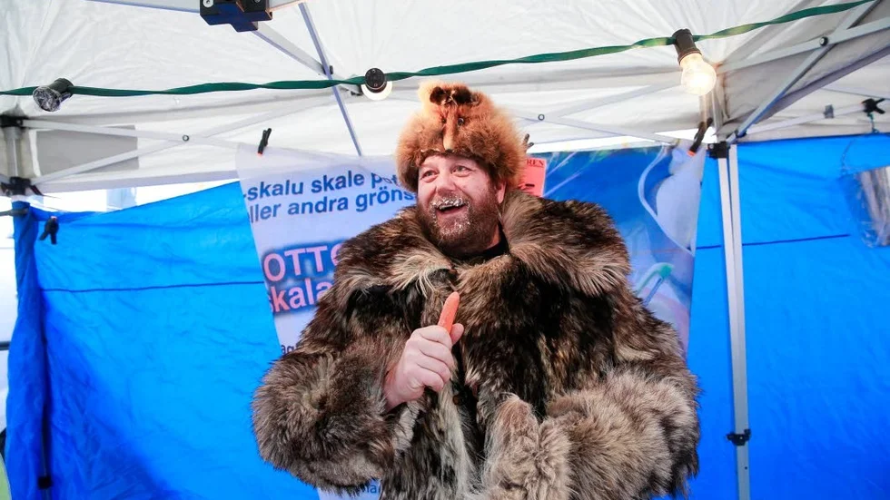 Otto Zakrisson, knalle från Krylbo hoppades på en bra marknad i år igen.
