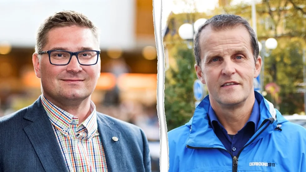 Stefan Sydberg (M) och Gunnar Selberg (C) är oense om beslutet att gå ur Norrbottens kommuner.