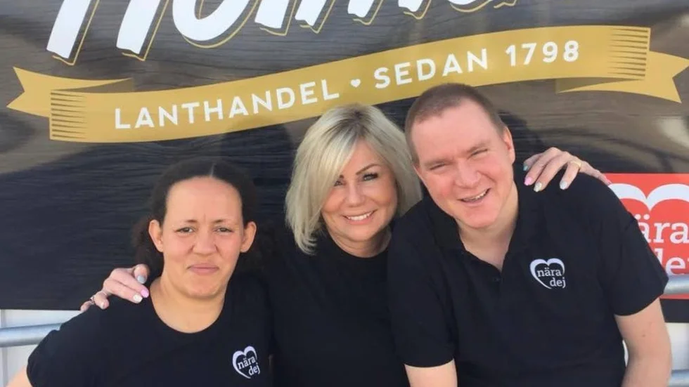 Maria Nilsson (mitten) tillsammans med Mattias Persson och Sanna Hartfield.