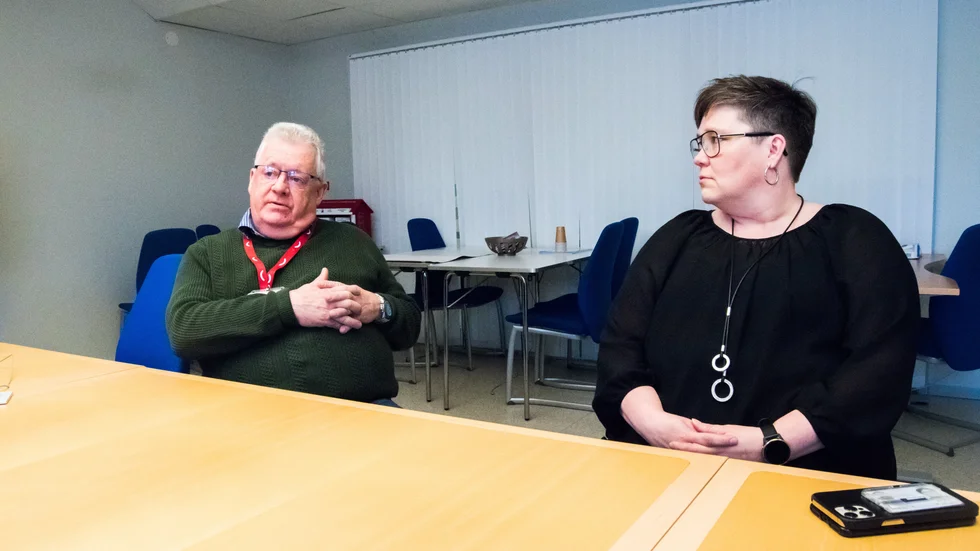 Per-Erik Bjurholt och Camilla Svanberg vid Migrationsverket i Boden är redo att ta emot flyktingar från Ukraina.