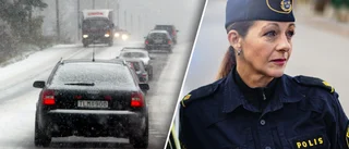 Efter väderomslaget – polisen varnar för att köra med fel däck: "Nog många som varit för snabba med att byta"