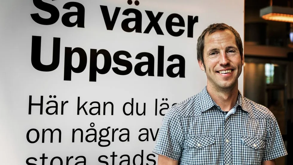 Erik Pelling vid ett av dialogtillfällena inför utvecklingen av översiktsplanen.