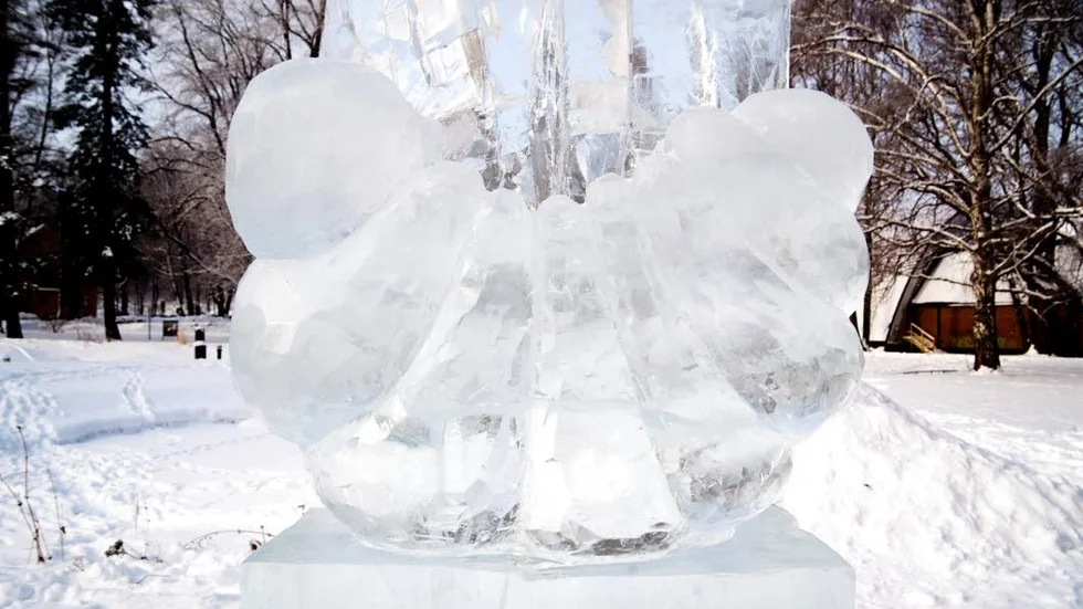 Dags igen. 13–21 februari blir det vinterfestival i Uppsala. Här en skulptur från 2011 års isfestival.