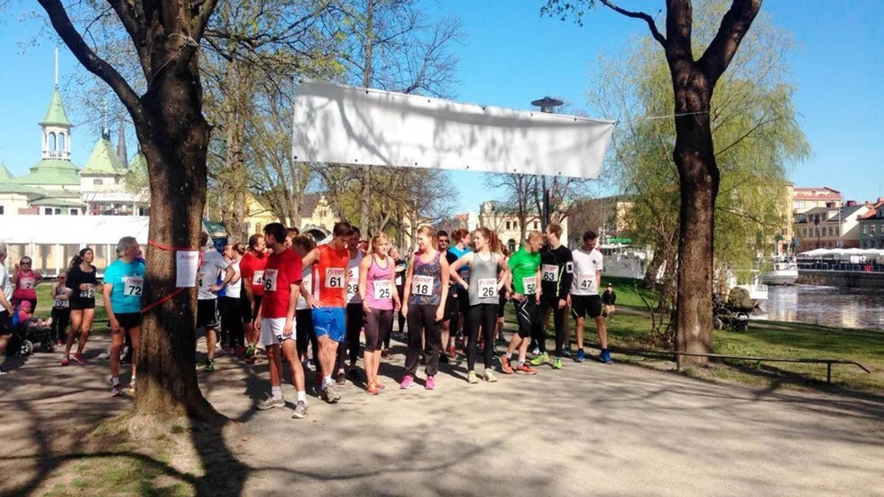 Strax innan start i Stadsträdgården
