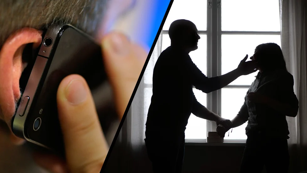 Mannen hotade en socialtjänsthandläggare på telefon och knuffade omkull sin flickvän. Nu döms han till fängelse. Bilderna är tagna i andra sammanhang.